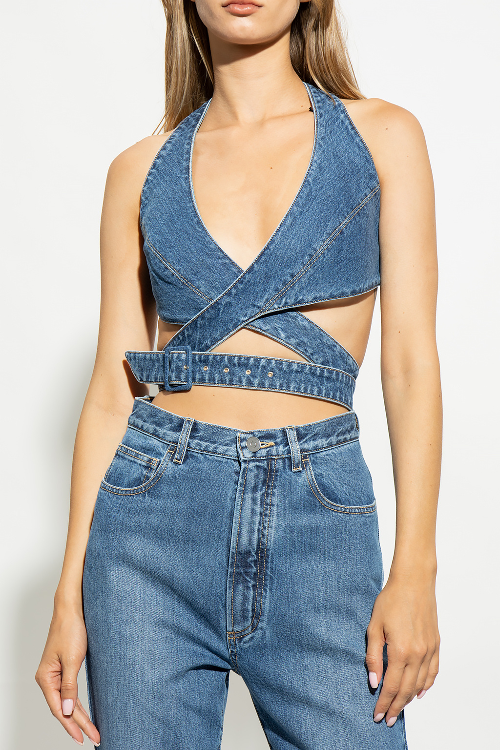 【Alaia】デニムベスト Alaïa DENIM VEST | sugar | REVERSIBLE